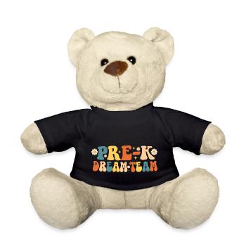 Pre-k Dream Team Retro Groovy - Teddy Bear - black - Front