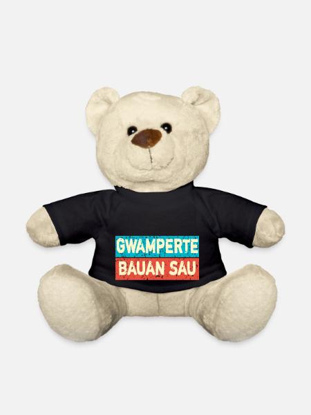 Bayerisch lustig - Teddy - Schwarz