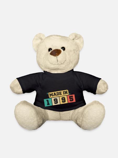 1995 anniversaire 1995 né en 1995 anniversaire - Nounours - noir