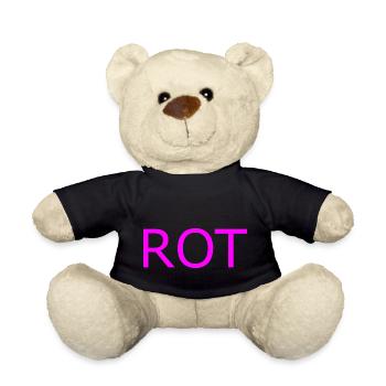 ROT in PINK - Teddy - Schwarz - Vorne