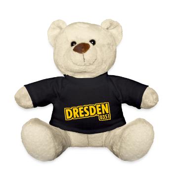 Dresde - 0351 - Indicatif régional - Saxe - Nounours - noir - Devant