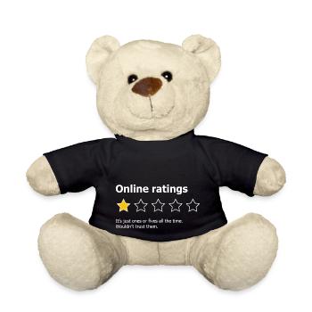 Online Ratings - Teddy Bear - black - Front