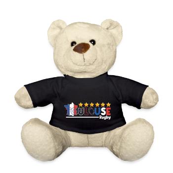 Toulouse Rugby 6 Stars Sport Pride - Teddy Bear - black - Front