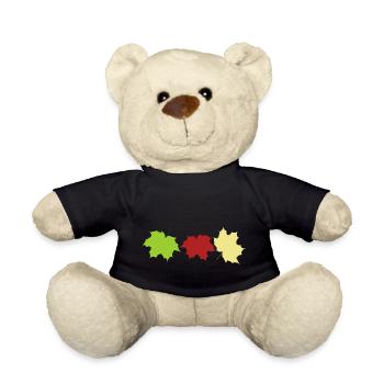 autumn leaves - Teddy Bear - black - Front