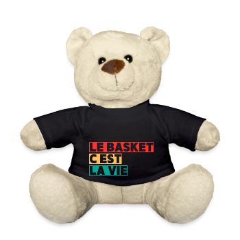 basketball is life,Basketball,Basketball,Sport - Teddy Bear - black - Front