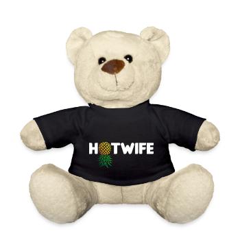 Hotwife Auf dem Kopf Stehende Ananas Swinger Heiße Ehefrau - Teddy - Schwarz - Vorne