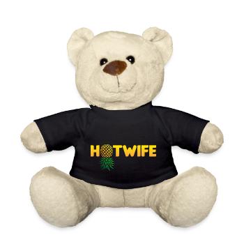 Hotwife Auf dem Kopf Stehende Ananas Swinger Heiße Ehefrau - Teddy - Schwarz - Vorne
