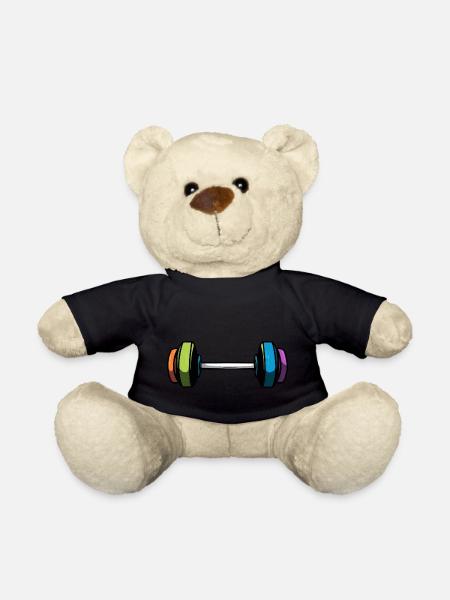 Dumbbell Gym Training Fitness Gym - Teddy Bear - black