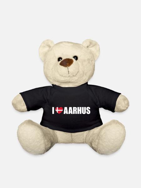 I love Aarhus Dänemark - Teddy - Schwarz