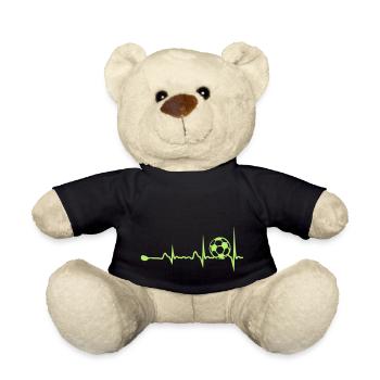 football trace cardiaque - Nounours - noir - Devant