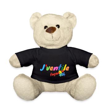 J ventile façon puzzle - Nounours - noir - Devant