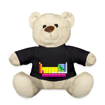 Tableau périodique des éléments - Nounours - noir - Devant