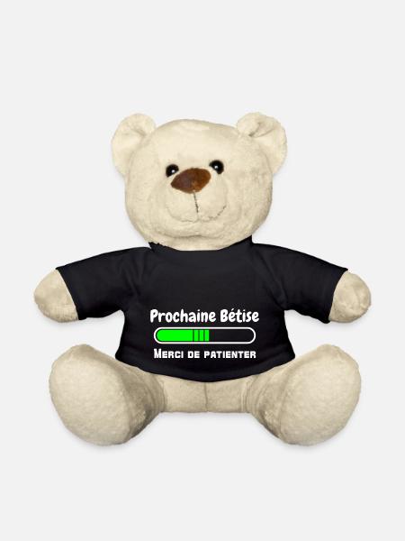 prochaine bêtise - merci de patienter - chargement - Nounours - noir