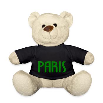 Paris - Teddy Bear - black - Front