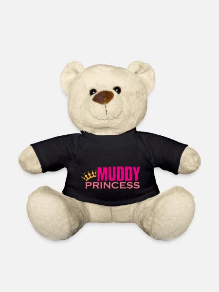 Muddy run shirt mud obstacle race ocr Team princes - Teddy - Schwarz