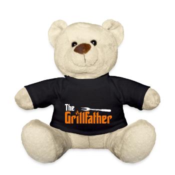 The Grill Father. The Grillfather - Teddy Bear - black - Front