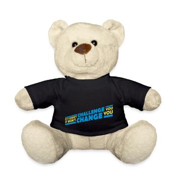 Séance d’entraînement Fitness Motivation Citation - Nounours - noir - Devant