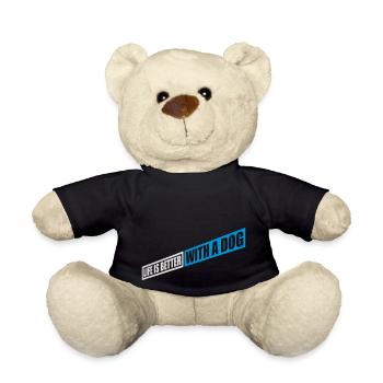 better with a dog - Teddy Bear - black - Front