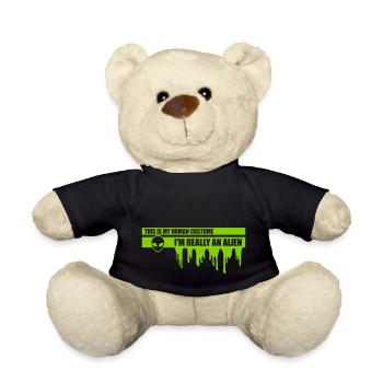 Citation extraterrestre de costume humain - Nounours - noir - Devant
