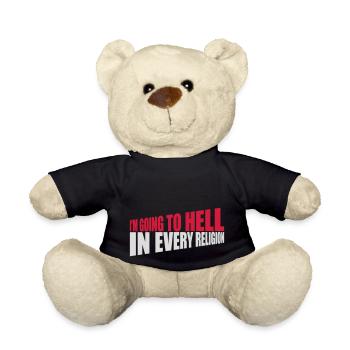 in going to hell - Teddy Bear - black - Front