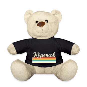 Köpenick - Berlin - Retro - Vintage - Balken - Teddy - Schwarz - Vorne
