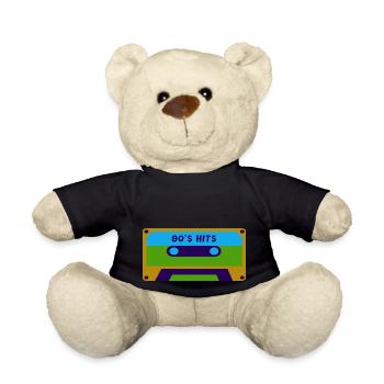 Cassette Music Recording Tape Salad - Teddy Bear - black - Front