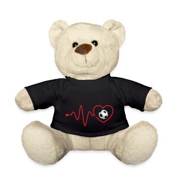 Fußball Soccer - Teddy Bear - black - Front