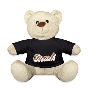 beach vintage - Nounours - noir - Devant