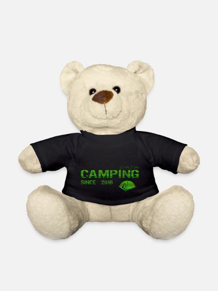 Camping 2016 Geschenk - Teddy - Schwarz