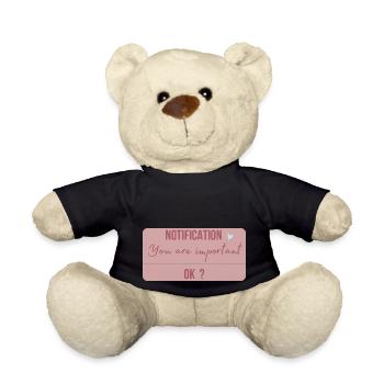 Sie sind wichtig - Teddy - Schwarz - Vorne