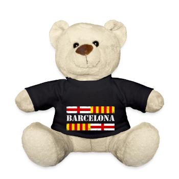 Barcelona - Teddy Bear - black - Front