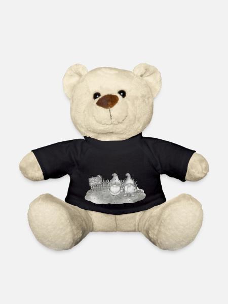 Garden Friends / Garden Gnomes - Teddy Bear - black