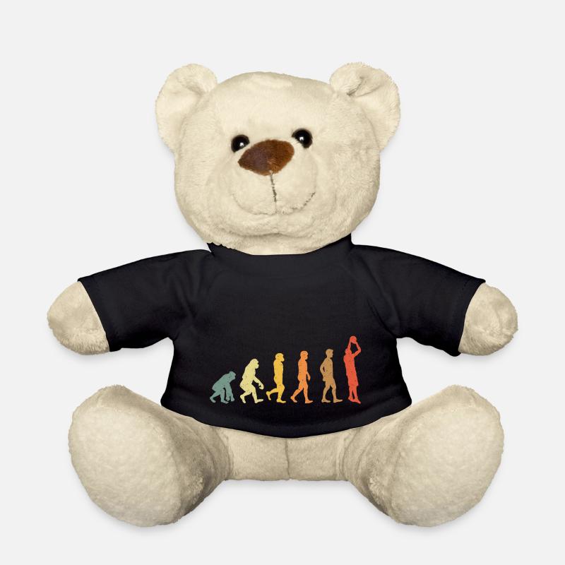 Basketball evolution vintage retro - Teddy - Schwarz