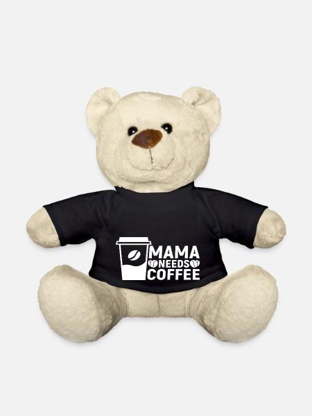 Mama needs Coffee - Teddy - Schwarz