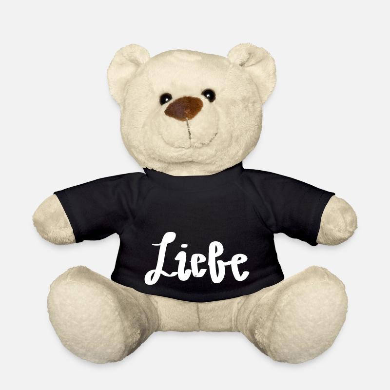 liebe - Teddy - Schwarz