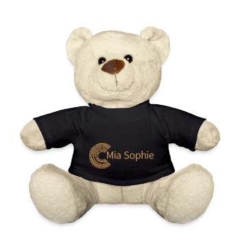 For Mia Sophie - Teddy Bear - black - Front