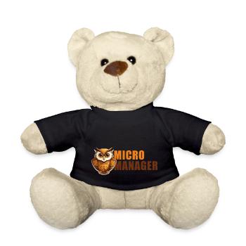 Micro Manager - Teddy Bear - black - Front