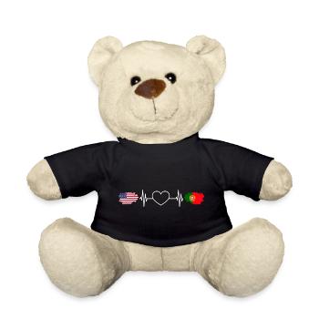 Awesome American Portuguese Heartbeat For - Teddy - Schwarz - Vorne