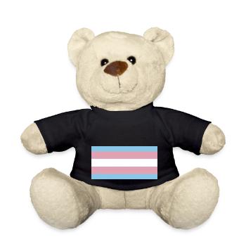 trans pride - Teddy - Schwarz - Vorne