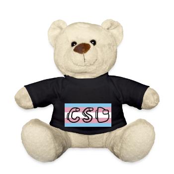 trans pride flag csd - Teddy - Schwarz - Vorne