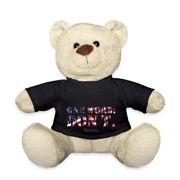 USA One Word Don't - Teddy - Schwarz - Vorne