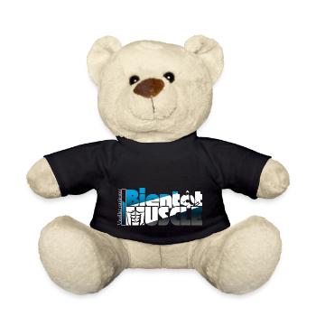 Soon to be muscular, please wait - Teddy Bear - black - Front