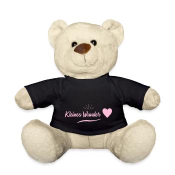 Pregnancy - small miracle - Teddy Bear - black - Front