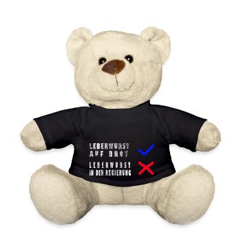 Ampel Leberwurst Protest - Teddy - Schwarz - Vorne