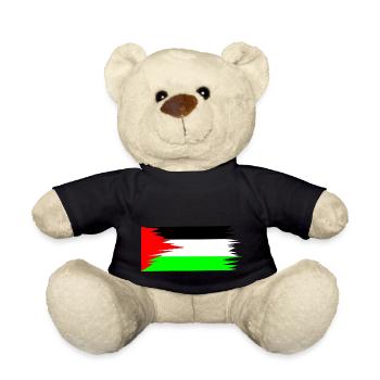 Palestine Flag - Teddy - Schwarz - Vorne