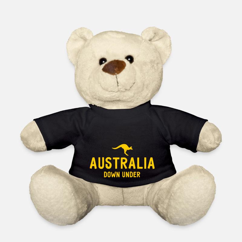 Australia - Down Under - Australia - Kangaroo - Teddy Bear - black