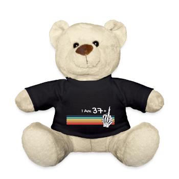 Skull Vintage - Ich bin nicht 38, ich bin 37 plus Mitte - Teddy - Schwarz - Vorne