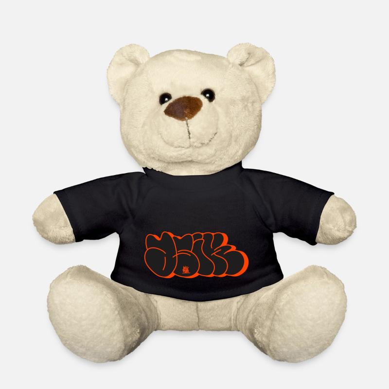 Asik Graffiti Throwup Simple Style Alphabet - Teddy - Schwarz
