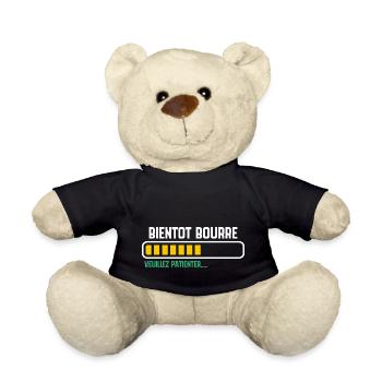 Bald betrunken, bitte warten... - Teddy - Schwarz - Vorne