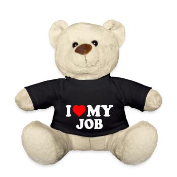 I love my job - Teddy - Schwarz - Vorne